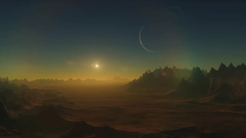 Rocky Surface of an Alien Planet