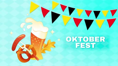 Oktoberfest-Hintergrund Loop 4K