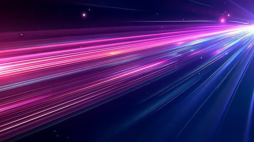 Dynamic, vibrant streaks of light, a futuristic, cosmic abstract