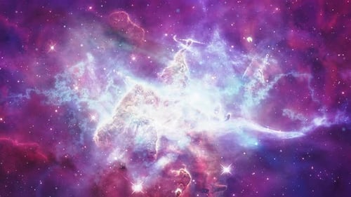 Vibrant Cosmic Nebula Galaxy Animation