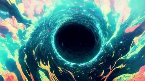 Abstract Cosmic Tunnel Loop Background