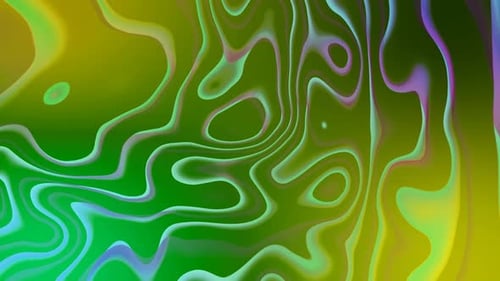 Green Gradient Liquid Wave