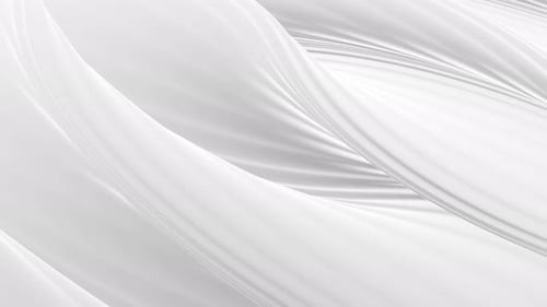 Abstract White Fluid Waves Loop Background