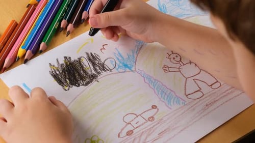 Child Drawing Paint