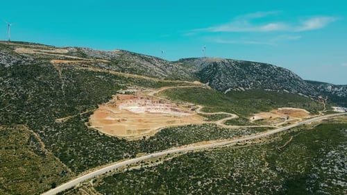 Open Pit Marble Quarry in Turkey