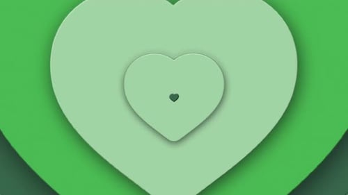 Loop Optical Illusion Heart Background Moving Hypnotic Heart Pattern in Fast Motion Psychedelic