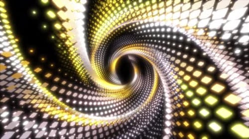 Túnel de luz de neón brillante