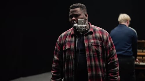 Singer Performing An Emotional Song