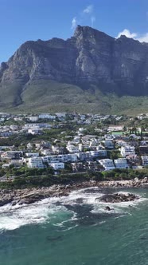 Camps Bay Beach At Cape Town In Western Cape South Africa.