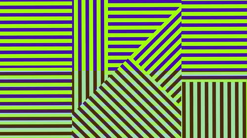 Animated Pattern With Symmetric Geometric Ornament