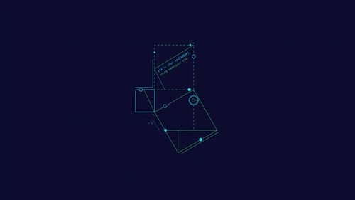 Looped Animation of Thin Line Rectangles HUD Element