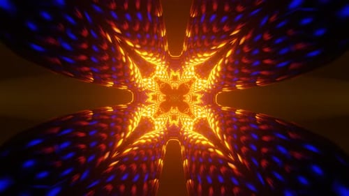 Les néons clignotants forment un motif rythmé et vibrant dans une boucle VJ Disco fluide