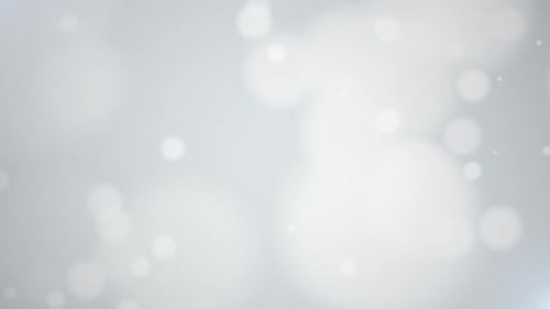 Subtle White Bokeh Light Particles Abstract Motion Background