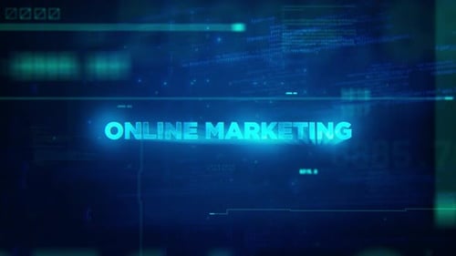 Futuristic Glitch Digital Text Reveal for Marketing