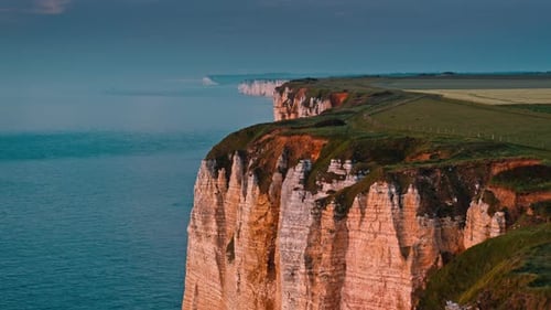 Elephant Cliff in Etretat Commune / Normandy