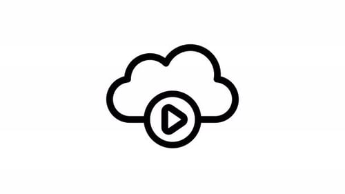 Animation des Wolkenlinien-Symbols