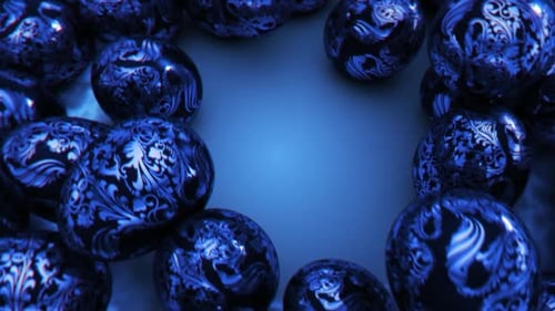 Royal Blue Easter Greetings Background