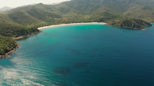 Tropical Island with Blue Lagoon
