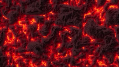 Hintergrundvideo mit brennender Lava