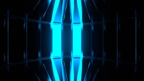 Blue And Orange Circular Stroboscope Background Vj Loop In HD