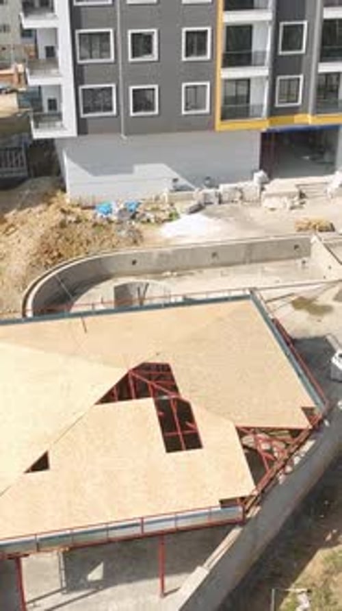 Vertical Video Alanya's Rising Towers Construction Progress in the Heart of the City