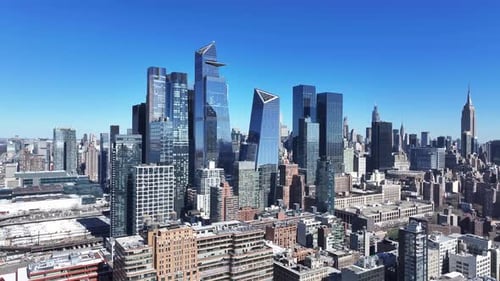 Downtown New York At Manhattan In New York United States.