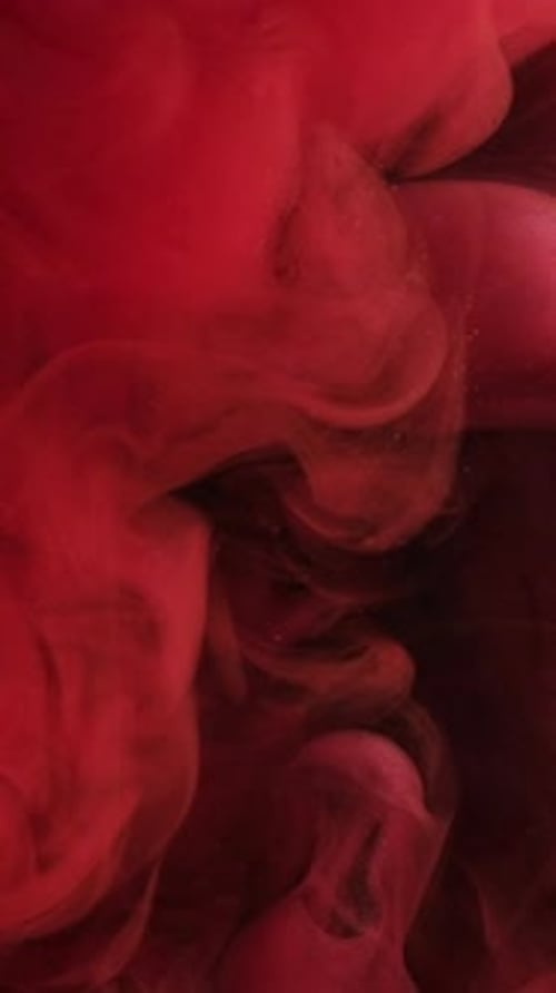 Vertical Red Smoke Mystic Fog Cloud Paint Swirl