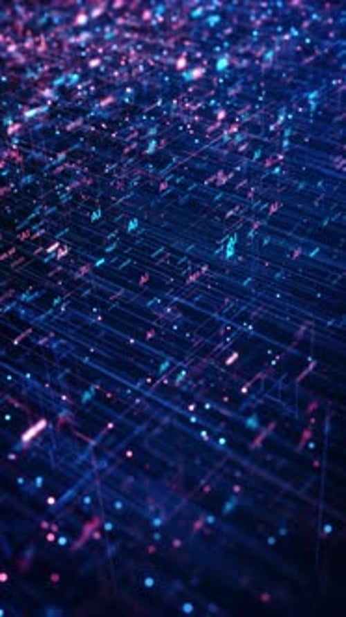 Antecedentes de cuadrícula de datos de inteligencia artificial Análisis avanzado de puntos de datos llenos de cuadrículas digitales