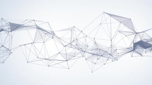 White Abstract Plexus Technology Background Loop V2