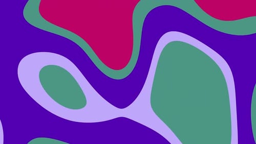 Abstract Fluid Shapes Morphing Motion Background Loop
