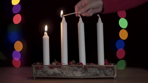 Encender la segunda vela de adviento