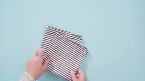 Dish Towel with Whisk and Rolling Pin Overhead