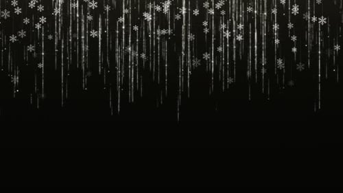 Sparkling Snowflakes and Glitter Fall for Holiday Celebrations