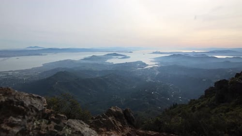 Timelapse of mountains in San Francisco