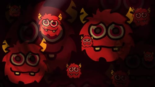 Halloween Monster Background Loop