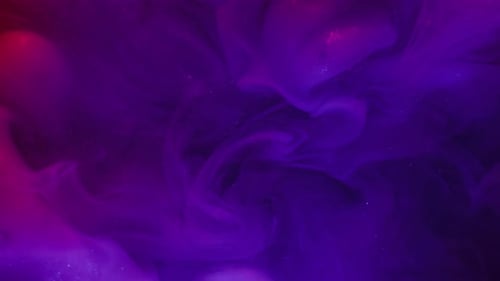 Abstract Purple Ink Cloud Background with Sparks Effect