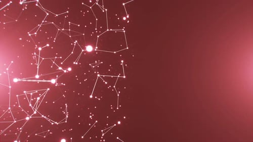 Glowing Digital Network Abstract Background Animation