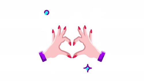 Animated Heart Hands: A Symbol of Love and Affection