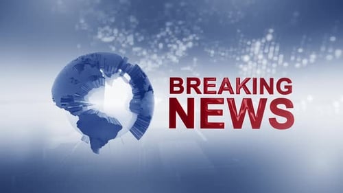 Breaking News Intro with Modern Digital Globe Animation