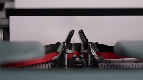 Typing Story of My Life on Vintage Typewriter