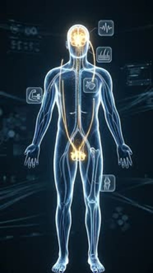 Testosterone - Biochemical Signaling Abstract 3D Animation | Manestream Den