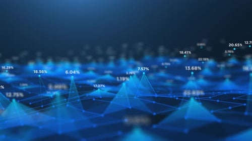 Stock Market US dollar growing market for trading sells and buying stock online. Business economic