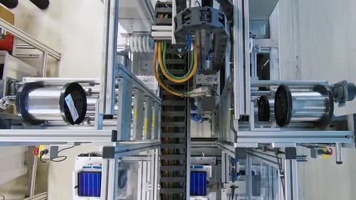 Solar panel making robot video