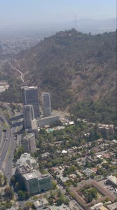 the City of Santiago n in Chile in Vertical
