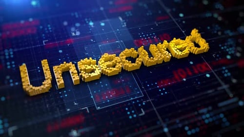 Pixelated Word Unsecured