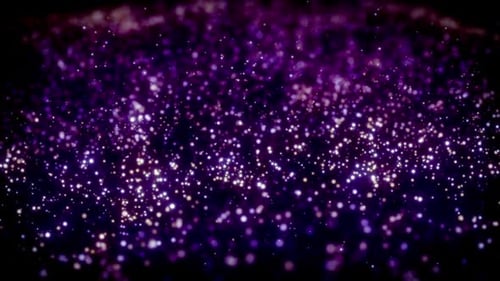Abstract Sparkling Particles Fluid Motion Background