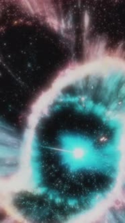 Explore Vibrant Cosmic Nebula Bursting with Colors and Stars in Deep Space