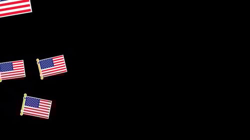 Transition - Independence Day of the United States with alpha channel 4k