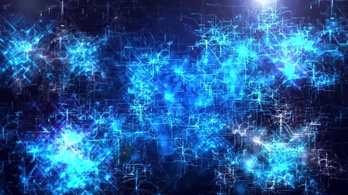 Abstrakter futuristischer Netzwerkhintergrund für KI-, Big Data- und Technologiekonzepte