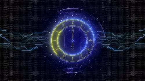 Uhrentechnologie, Animation, Hintergrund, Loop